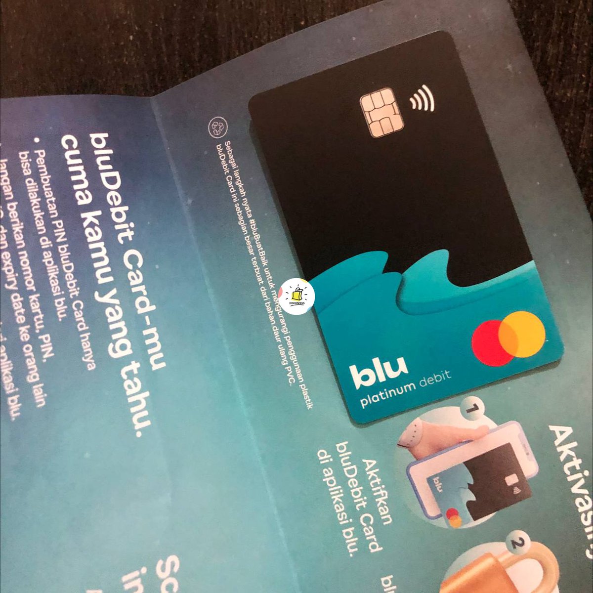 discountfess's tweet photo. pamer ikutan cetak kartu juga mumpung masih gratiss, ada promo jg pke debit blu beli kopken/chigo 50k dpt cb 25k😍 https://t.co/Kxoqammo0L
