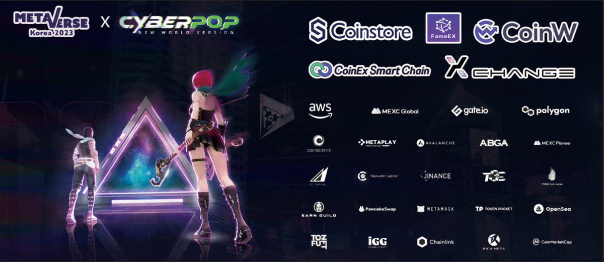 "Cyberpop will debut! From October 23rd to October 27th, we will attend the #MetaverseKorea2023 exhibition. We will not go ahead alone, we will invite our partners to join us.