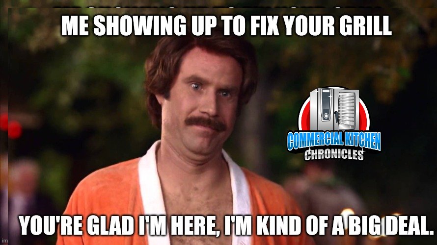 When I walk in to fix that clamshell grill.
#foodservicerepair #commercialkitchenrepair #commercialappliancerepair #maintainence #repair #teamgp #ckc #bluecollarballer #skilledtrades