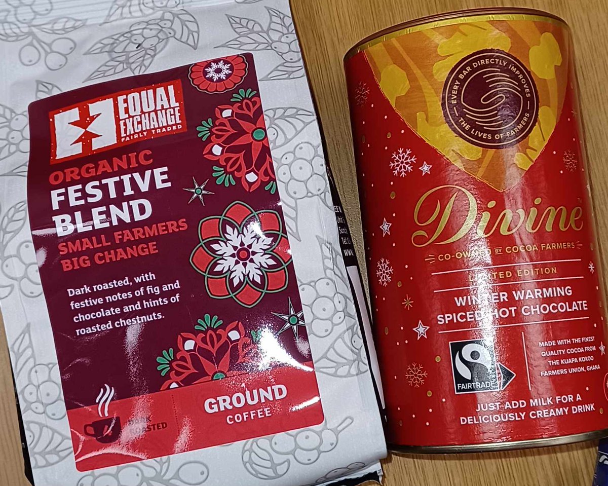 OxfamLincoln's tweet image. Our range of festive foods keeps growing!  Whether you're looking for sweet or savoury faves there's something for all.  You can be sure they're fairly, ethically produced too, so why wait for Xmas to treat yourself to something especially tasty?
#Fairtrade #Divine #CocoLoco