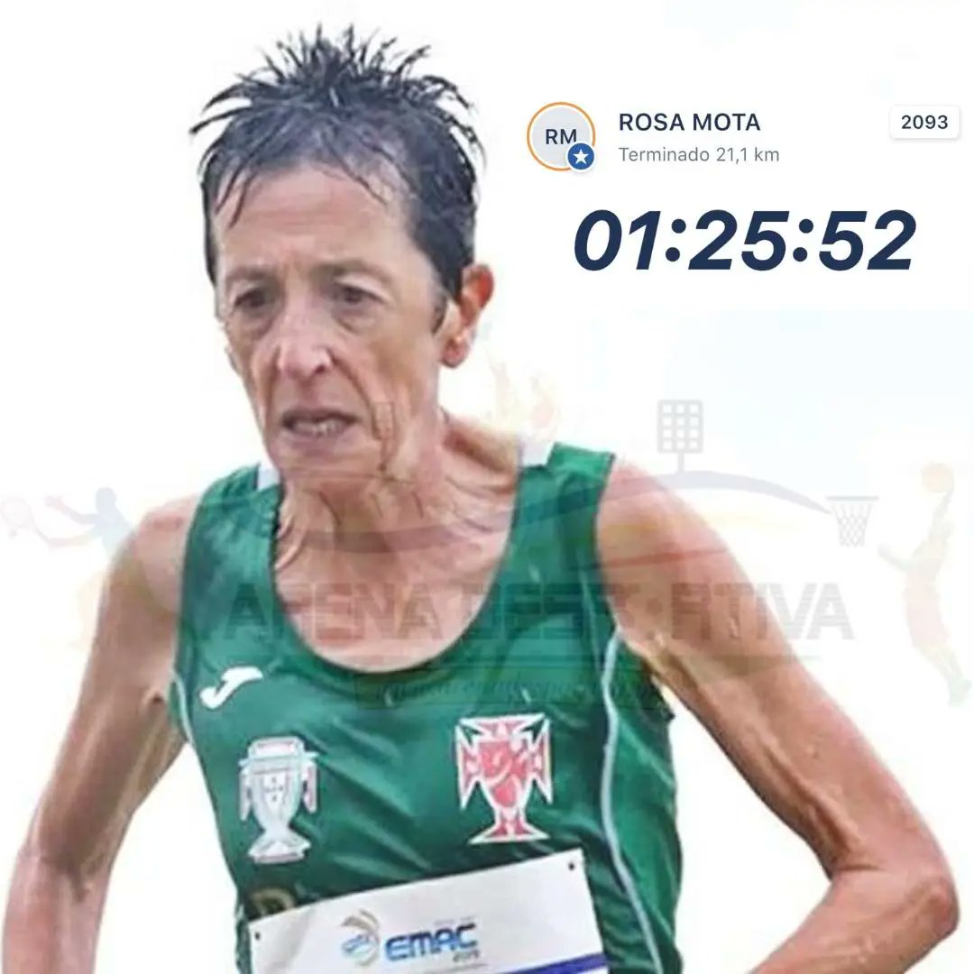 Rosa Mota voltou a bater recorde mundial da meia maratona de veteranos 👏🇵🇹