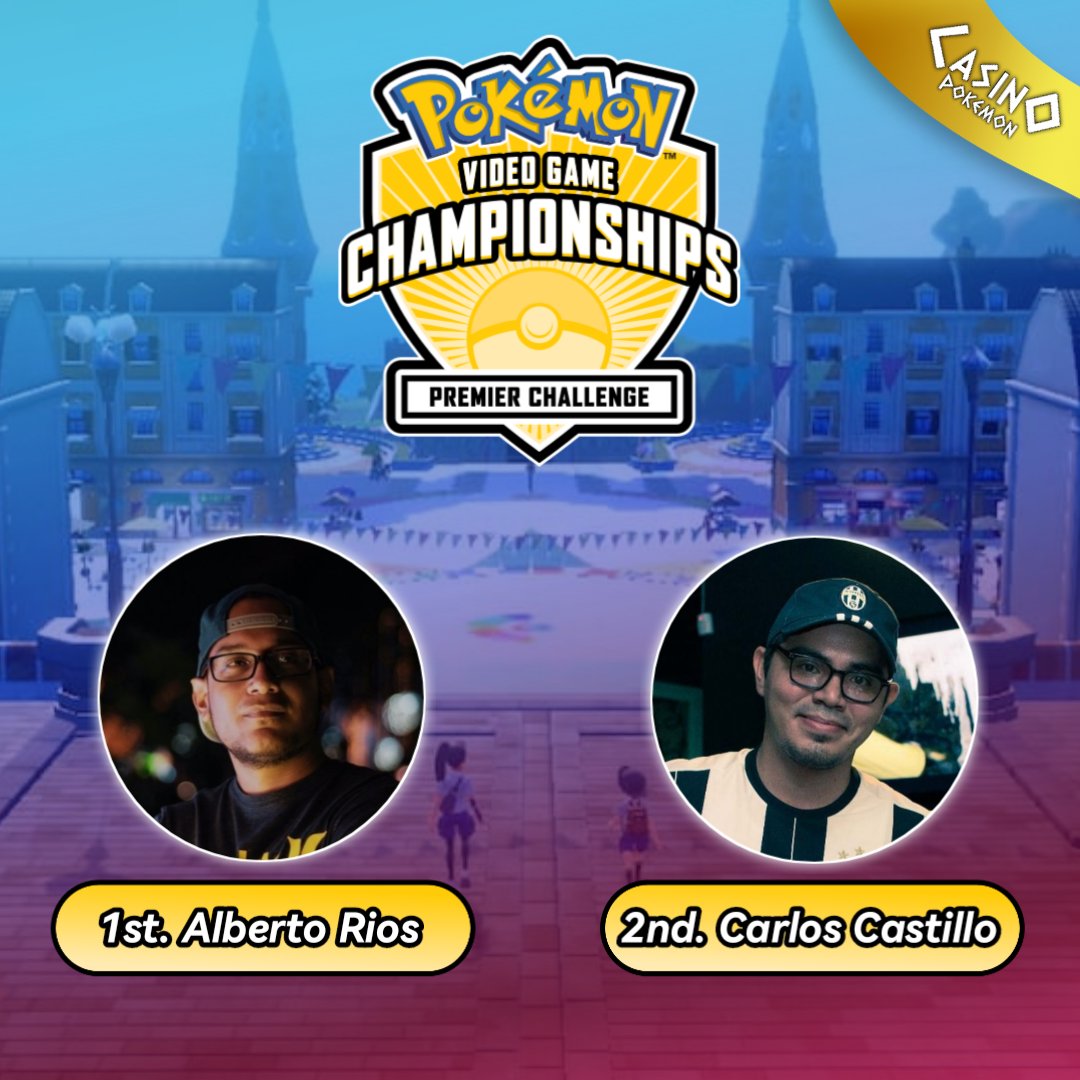 Felicitaciones a 🇵🇦 Alberto Rios (
<a href="/alber7illo/">Alberto Ríos</a>), ¡Campeón del Pokémon Panamá Premier Challenge #1! 🏆 y Carlos Castillo (<a href="/CarlosIvan017/">Carlos Ivan</a>)🥈 por su segundo lugar!