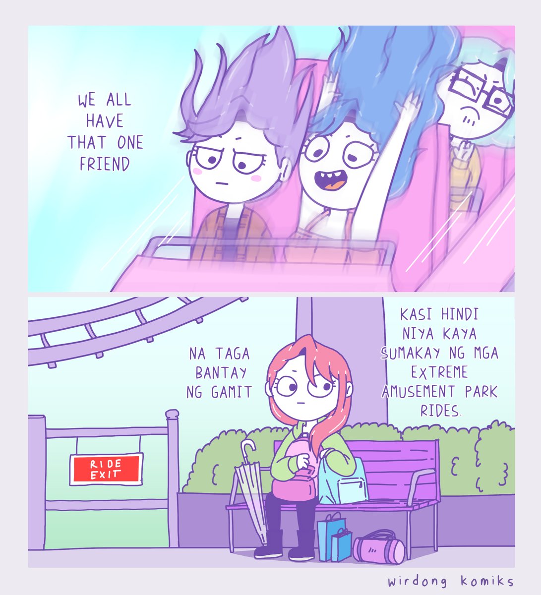 wirdongkomiks's tweet photo. Shout out sa mga may acrophobia and/or motion sickness! 😵‍💫🤢
You are not forgotten..

except pagnageenjoy na mga kaibigan mo sa rides lol🎢✋😆🤚 https://t.co/hC2AdS04Im