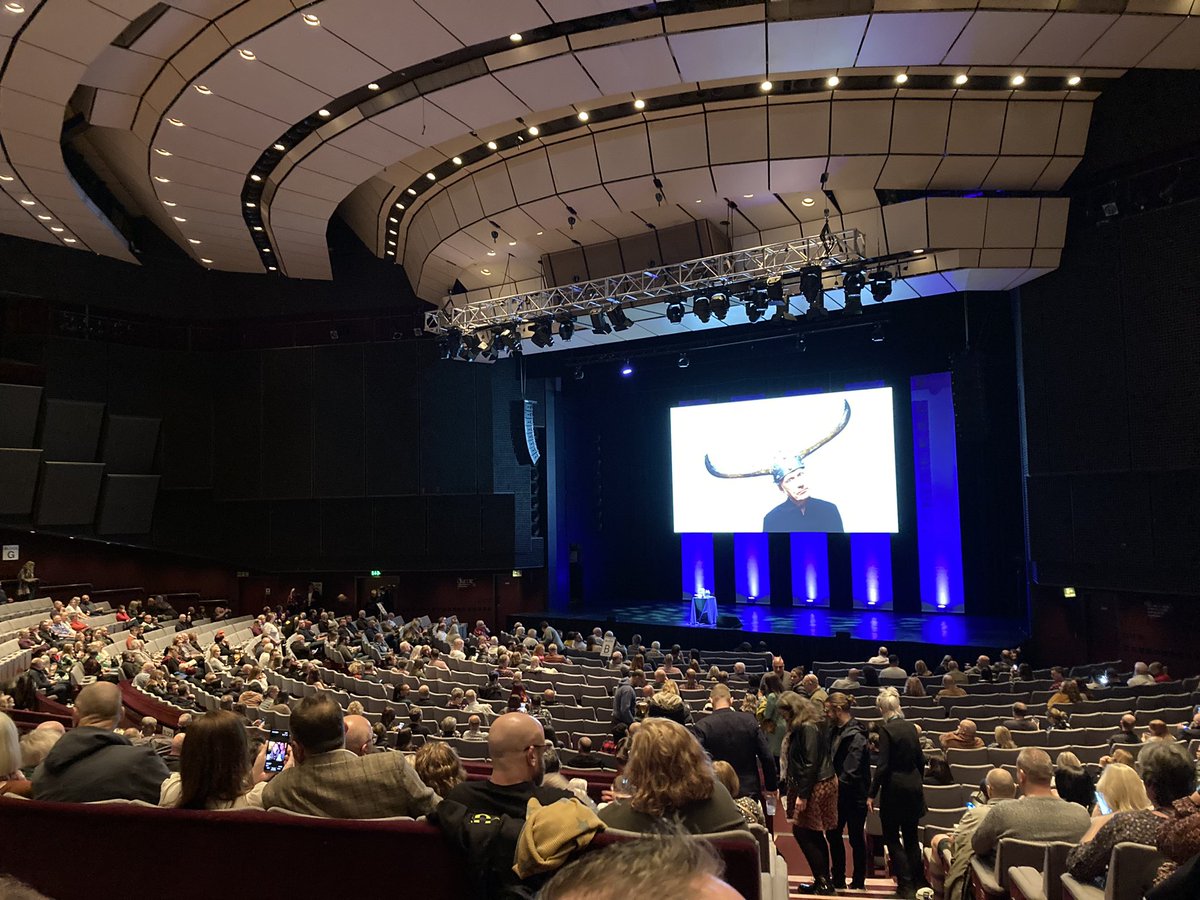 ‘Righty-ho young Sonny Jim old fella-me-lad matey-skip me old pal from the briny.’ Had a cracking night in Harrogate listening to the ever brilliant <a href="/AdrianEdmondson/">Adrian Edmondson ❎</a>, a hero of mine since since forever.