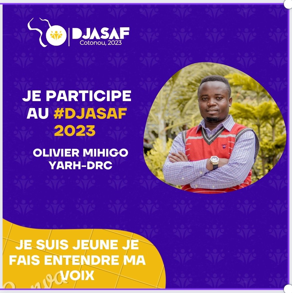 IrMihigo's tweet photo. Je crois au #pouvoir des jeunes pr 
apporter un changement significatif en matière d droits et accès des jeunes à dservices d santé sexuelle et reproductive d qualité. Rejoignez-moi ainsi que d'autres 
jeunes d'Afrique Francophone au 
#DJASAF2023. 
#AJCAFAS #DialogueJeuneAS https://t.co/GKiUPuVKML