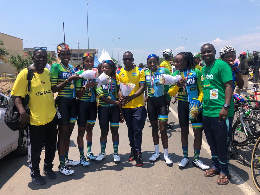 Tour du Burundi Feminin 2023 

#Rwanda National Cycling Team (Women) win the Team Time Trial ( 1st stage) of Tour du Burundi Feminin 2023.

🥇 #Rwanda 
🥈 #Egypt 
🥉 #Benin 

Congratulations!