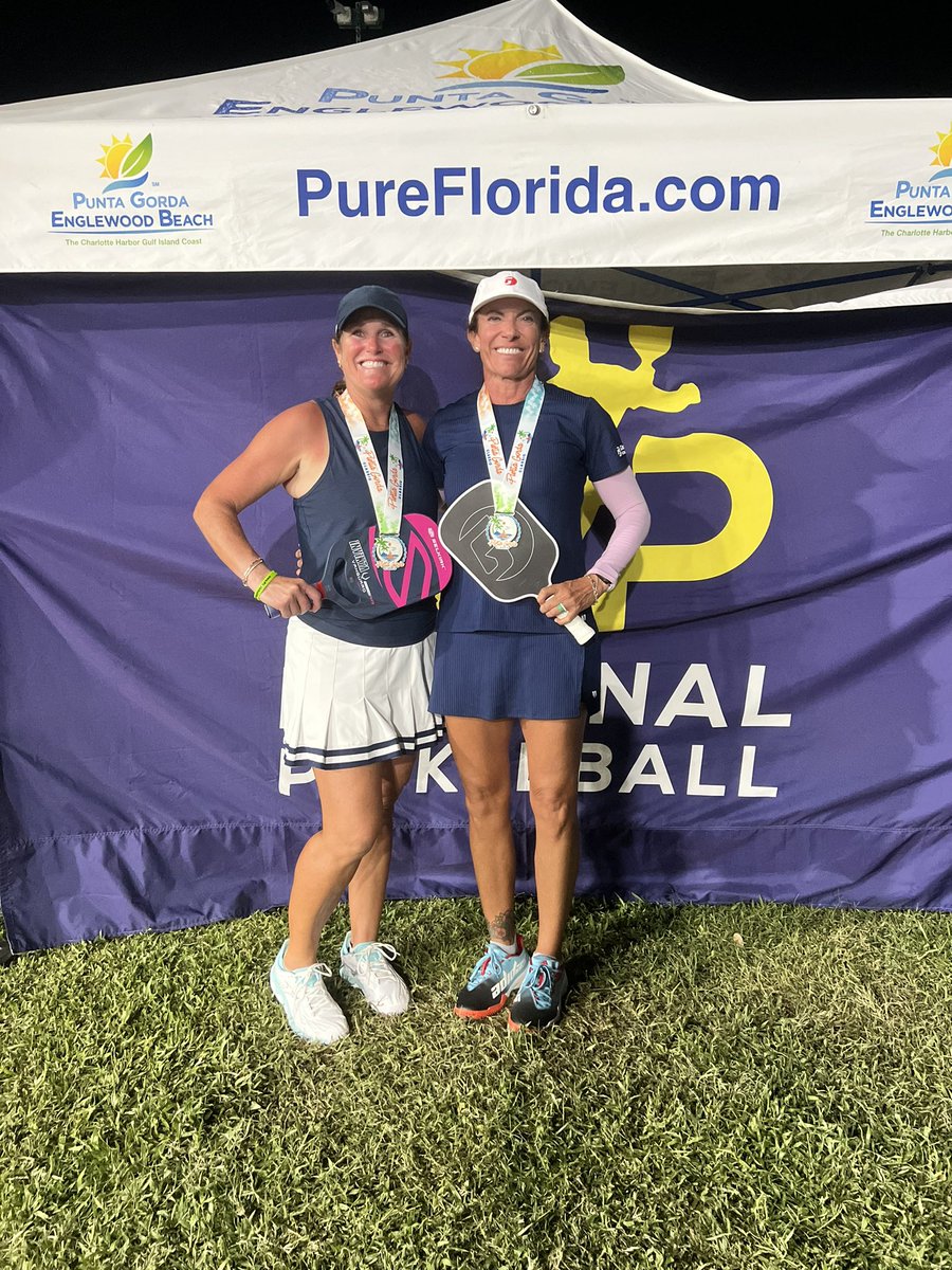 PickleSeniorPro's tweet photo. Took home the Silver Medal 🥈 in the National Pickleball League in Senior Pro in Women’s dubs!  Let’s GO 🔥🥈🔥 #NPL #SeniorPro https://t.co/5lWj0DO2tM