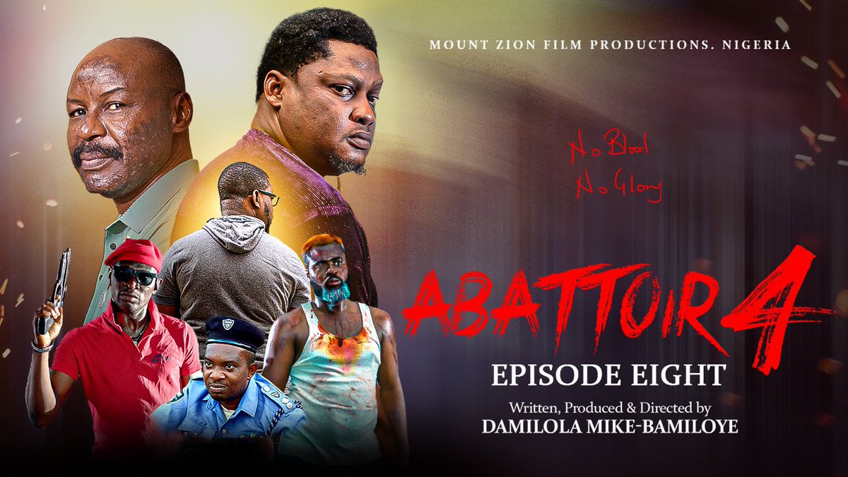 dbamiloye's tweet photo. Happy Sunday People!!!
 
Abattoir Season 4 Episode 8 is now showing on YouTube channel. 
Don’t forget to watch, share like and Subscribe. Cover art by @ara_effect

https://t.co/K07RXJuDZH https://t.co/mhJG37S81G