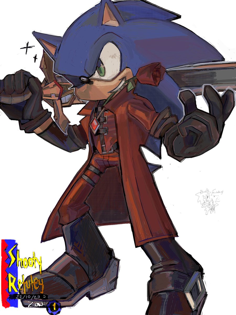 This crossover’s getting crazy! Let’s rock! #sonicthehedgehog #devilmaycry