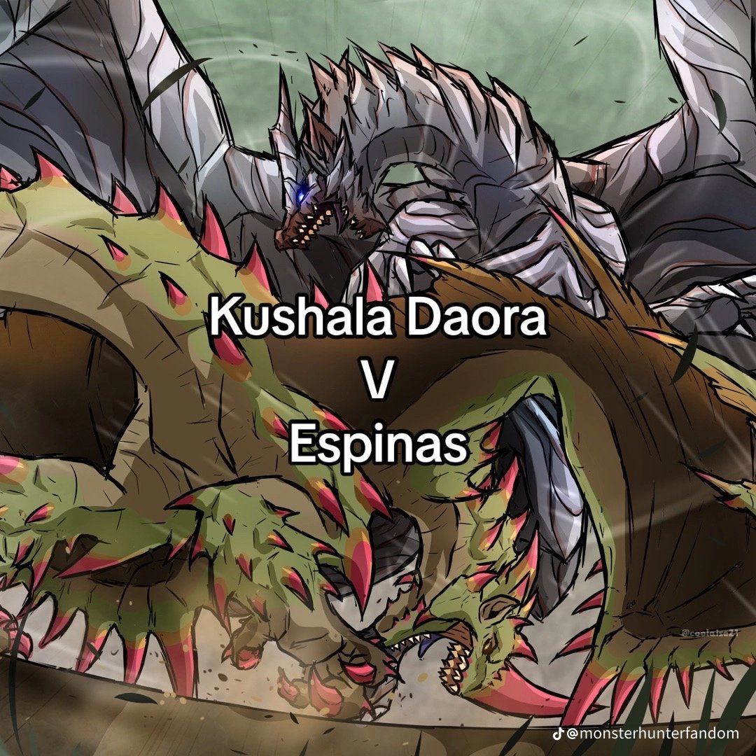 Grizzsmith_ttv's tweet photo. OK OK @monsterhunter todays mash up is #daora #vs #espinas who you taken?????
#showdown #MonsterHunter #MonsterHunterRise #monsterhunterworld #MHNow https://t.co/OacF0z8tox
