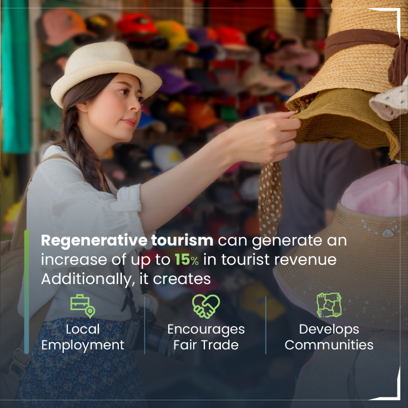 FII_Institute1's tweet photo. Did you know that the tourism sector contributes to 8-11% of global #carbonemissions? ✈️ Furthermore, #regenerativetourism emerges as an eco-friendly solution.
Discover how travelers can adopt regenerative practices at #FII7. Secure your #virtualpass now: https://t.co/fOlg5xS4oX