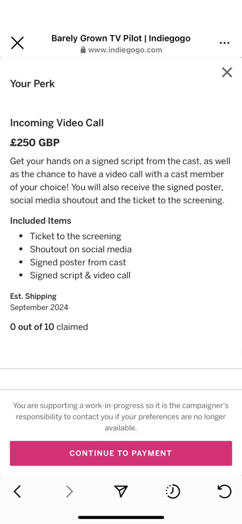 Check out some of our rewards as a thank you for contributing to the fundraiser! See anything you like? Click the link below where you can buy &amp; secure your chosen perk, limited tickets available 😱🎬 

indiegogo.com/projects/barel…