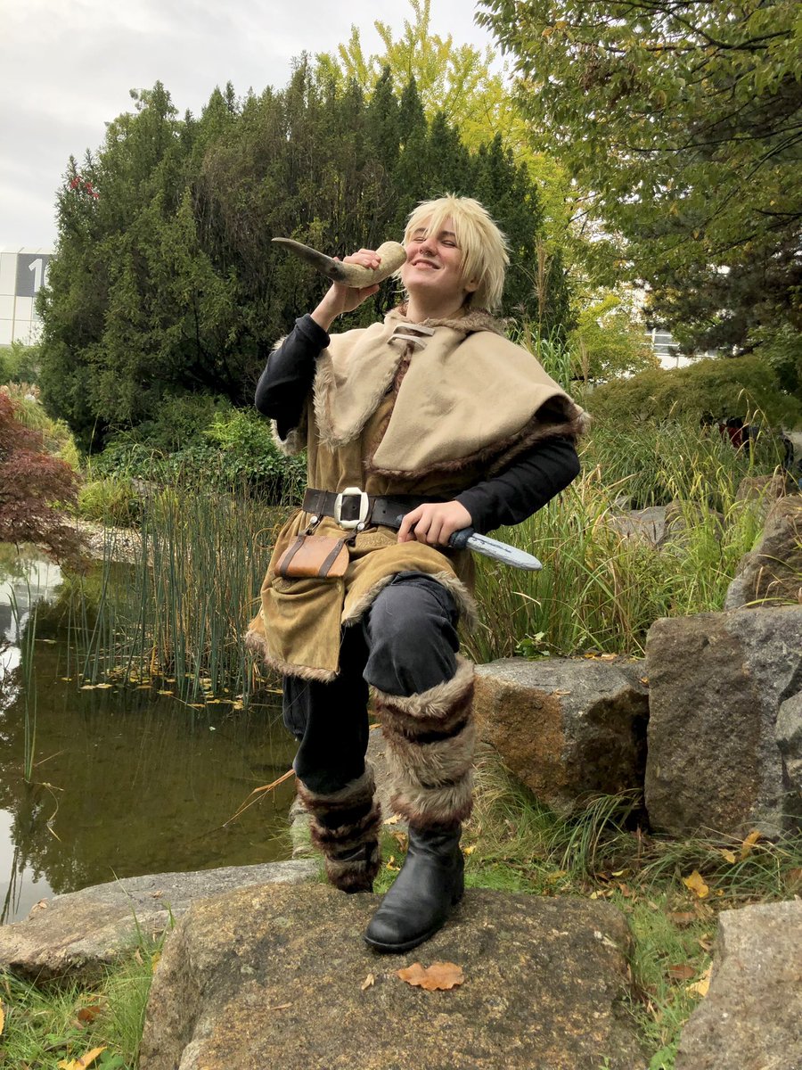 In the end, he's a viking, just like the rest of them✨🍻 #thorfinn #vinlandsaga #vinlandcosplay