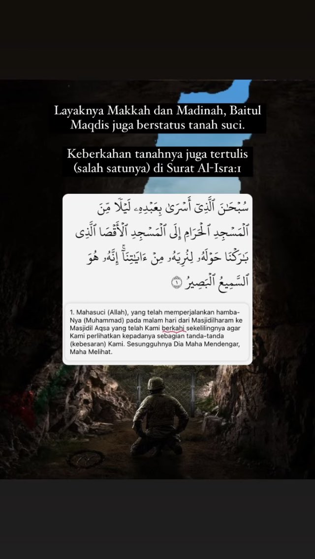 shswulandr's tweet photo. Baitul Maqdis tanah suci umat Islam, kiblat pertama &amp; alat uji keimanan semua muslim dunia, apakah peduli, bergiroh pembebasannya atau bersikap biasa saja, seolah itu bukan tempat yang harus ditebus dengan jihad harta, tenang dan nyawa? 
#SavePalestineSaveHumanity #IsraelAttack https://t.co/ECzb3tmAxK
