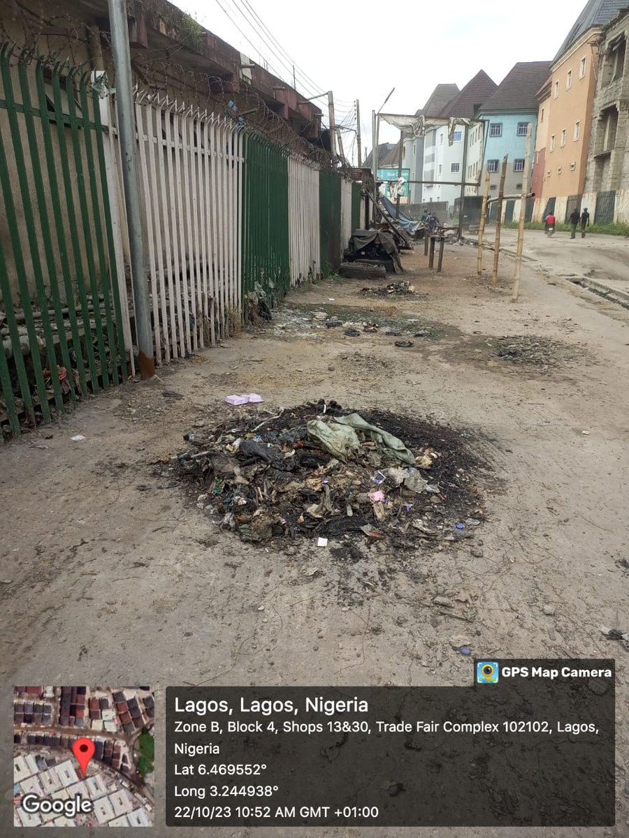 Lawma_gov's tweet image. Evidence of refuse burning...
More details later