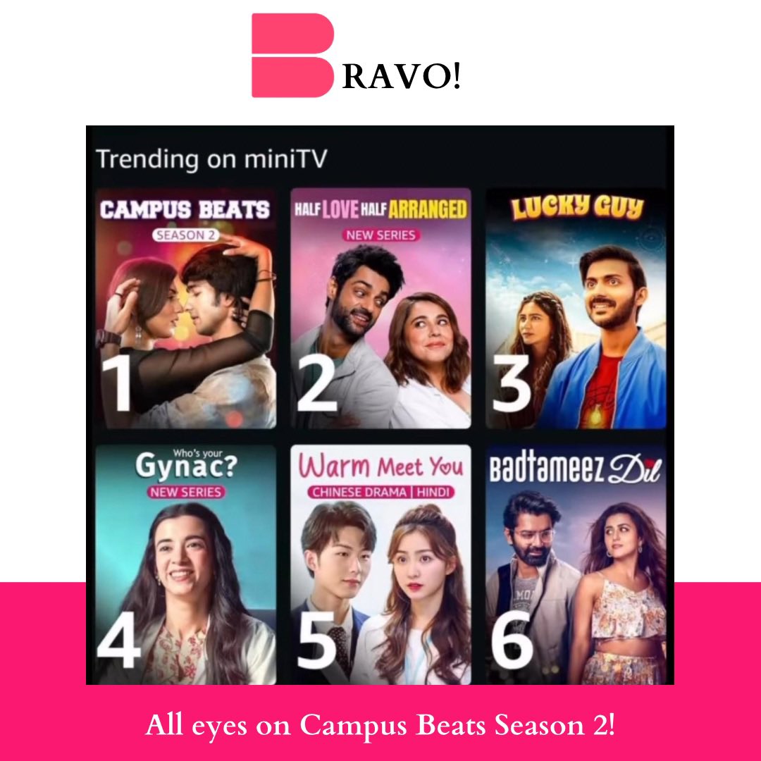 Campus Beats Season Two: Taking the top spot! Have you watched it yet? @shantanum07 @shrutisinhahaha @deepak30000 @imrc_rajesh @amazonminiTV