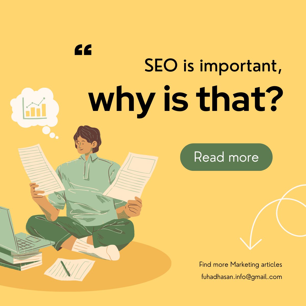 "Why Do You Need SEO?

In today's digital world, SEO is your roadmap to online success. It boosts your visibility, connects you with the right audience, and fuels business growth. Don't miss out on its power! 💼🚀 #SEO #DigitalMarketing"