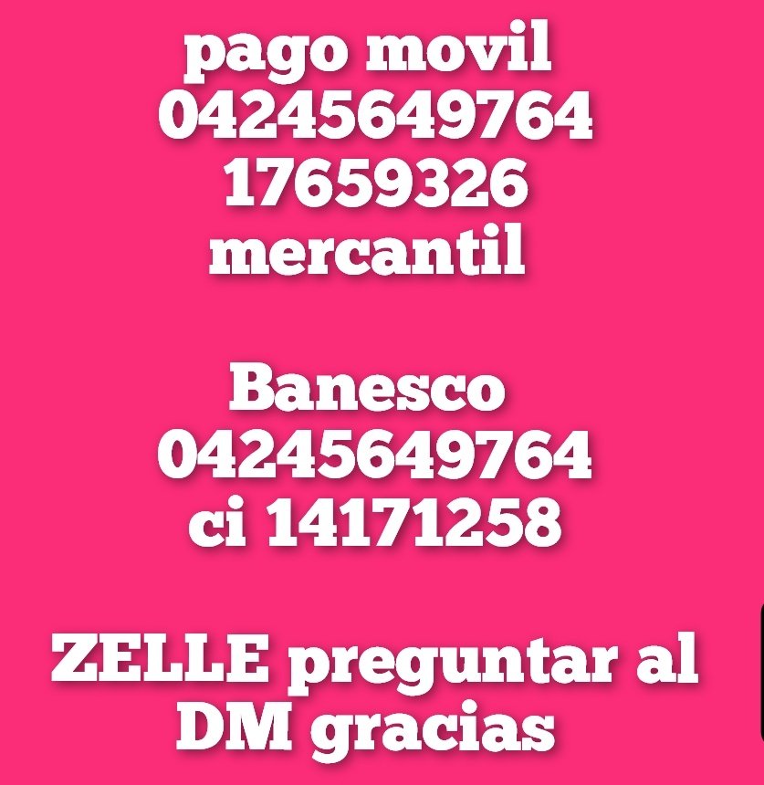 mariani87784922's tweet photo. Bendecido día🙏 aun sigo recaudando para poder viajar a consulta médica y seguir cada tratamiento les ruego m ayuden son 390$ los q m separan d avanzar.

Dios les pague 
 pago movil 
04245649764
17659326
mercantil 

Banesco 
04245649764
ci 14171258

ZELLE preguntar al DM gracias https://t.co/WgujL85h0B
