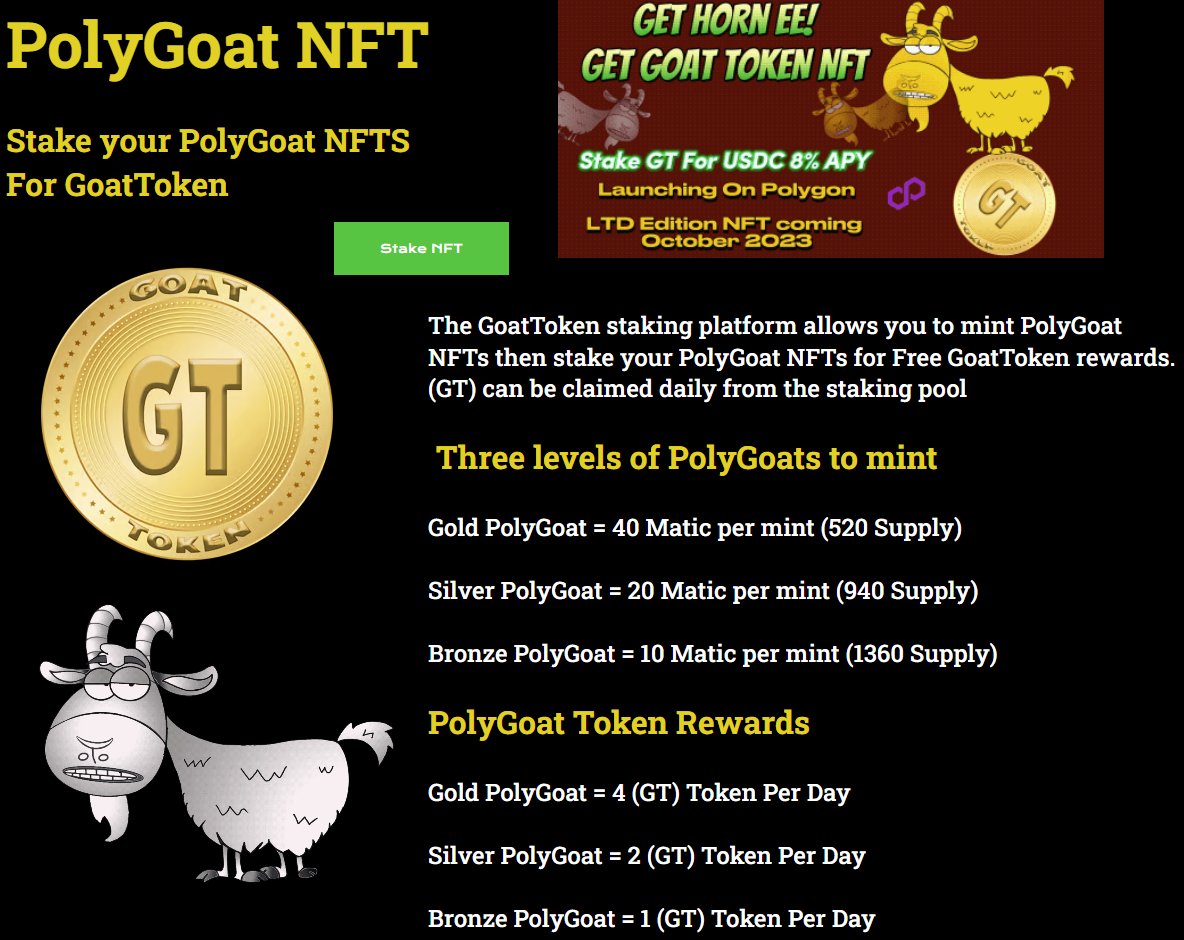 eckpeck's tweet photo. Happy Sunday everyone. Just wanted to remind you that the #Polygoat mint is still Live. What a great way to own a #GOAT𓃵 collect free #GoatTokens for #usdc. This is another great project brought to you by @stonedgoatsnft @NewFamilliar.
🚨 Website: https://t.co/92Nbuu6tsk
🐐Discord: https://t.co/Um8DL9E5a2
✖️Weekly Space every Friday @ 6:30pm E.S.T
#stonedgoats #polygon #polygoat #usdc #MATIC