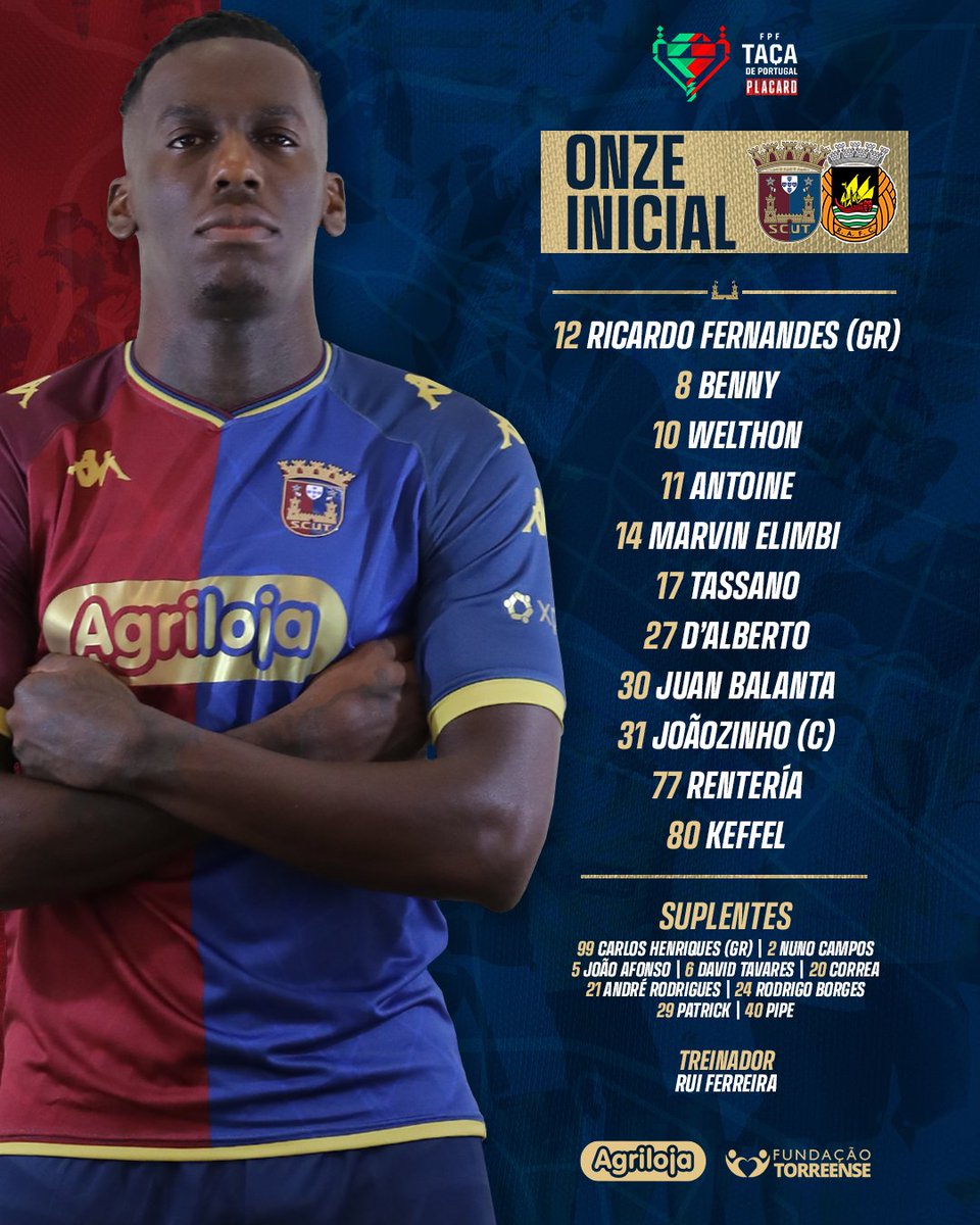 scu_torreense's tweet photo. #SCUTRAFC | 🔵🔴 𝐒𝐓𝐀𝐑𝐓𝐈𝐍𝐆 𝐗𝐈 📋
⚔️ Estamos prontos! 💪
#PaixãoAzulGrená #TaçaDePortugalPlacard https://t.co/qjXMxiI89B