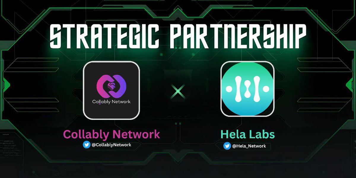 🌐 Exciting Partnership Announcement! 🤝 🤝 We're thrilled to announce our collaboration with @HeLa_Labs 👀 Hela Labs: Layer 1 blockchain with fiat-backed stablecoin, focused on real-world adoption and Web3 transformation. #CollablyNetwork