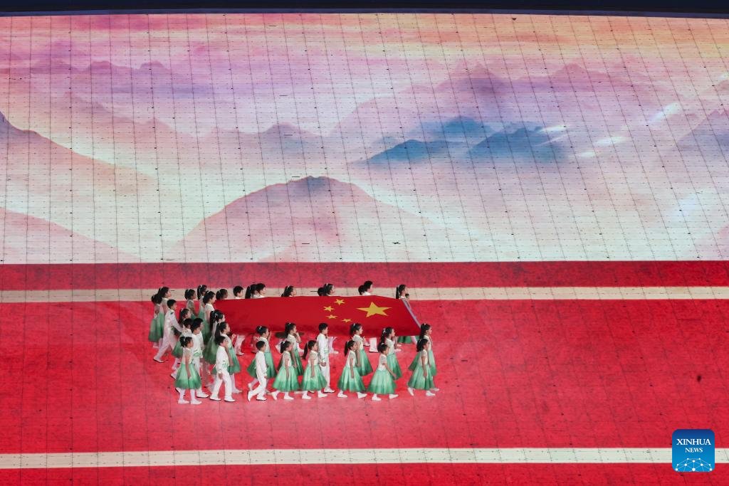 PDChina's tweet photo. The opening ceremony of the 4th #AsianParaGames is held in #Hangzhou of east China's Zhejiang Province on Sunday. https://t.co/j6q8XS1VNh