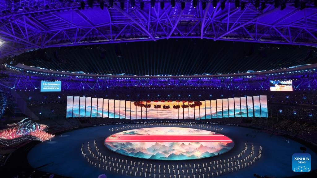 PDChina's tweet photo. The opening ceremony of the 4th #AsianParaGames is held in #Hangzhou of east China's Zhejiang Province on Sunday. https://t.co/j6q8XS1VNh