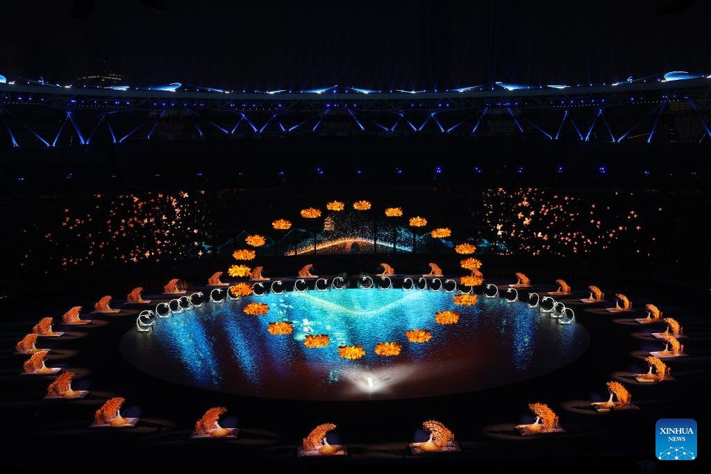 PDChina's tweet photo. The opening ceremony of the 4th #AsianParaGames is held in #Hangzhou of east China's Zhejiang Province on Sunday. https://t.co/j6q8XS1VNh