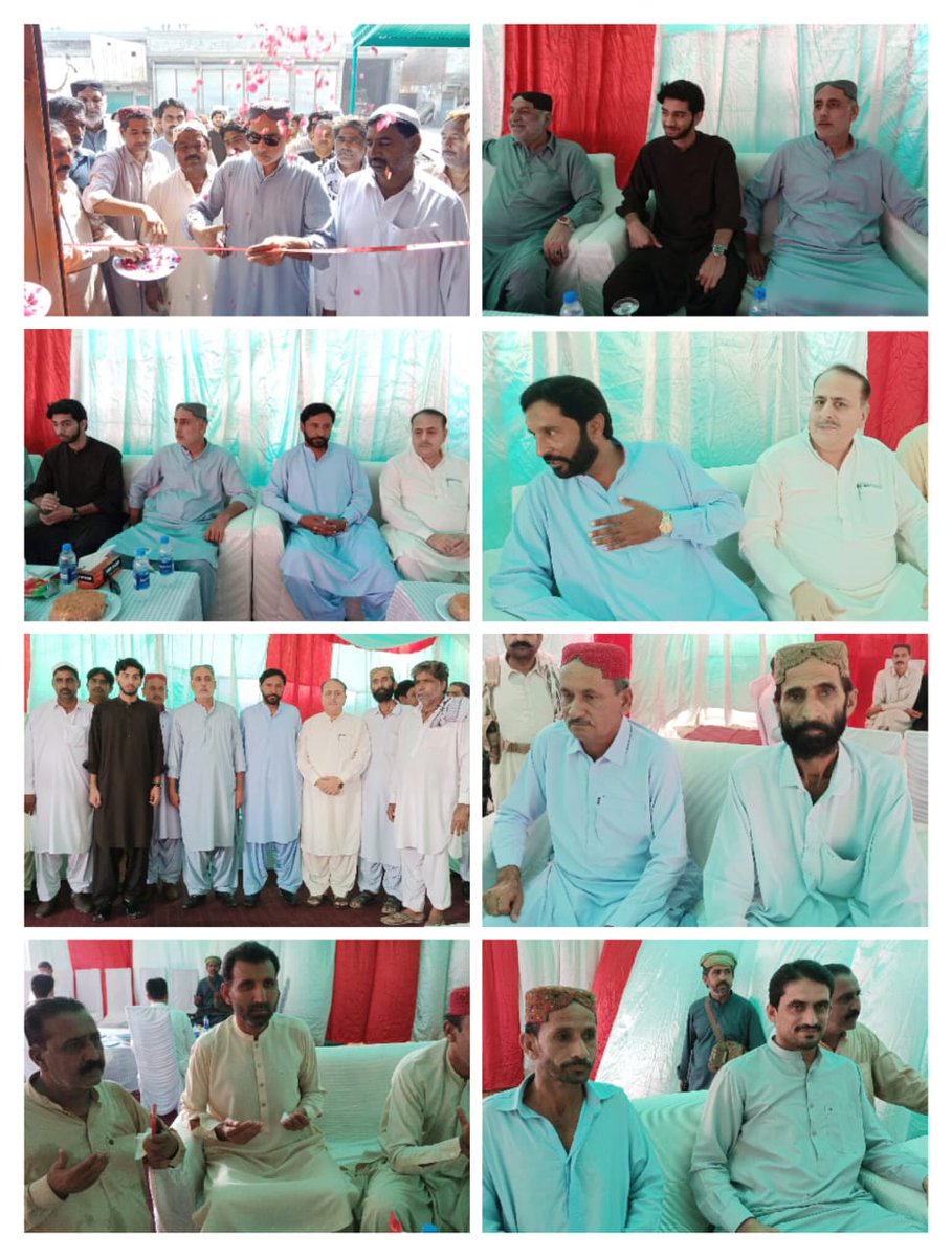 faisalkhanjamli's tweet photo. پاکستان پیپلز پارٹی کے رہنماء سردار ذادہ فیصل خان جمالی نے مین  روڈ نزد جمالی مارکیٹ دعا شادی حال کا ربن کاٹ کر افتتاح کردیا افتتاحی تقریب میں میئر میر مظفر خان جمالی میر عبدالہادی خان جمالی  میر ریاض خان ہجوانی محمد ایوب  قریشی عبدالجبار تنیو سمیت شہریوں اور معززین نے شرکت کی https://t.co/Uc5yXuzFPN