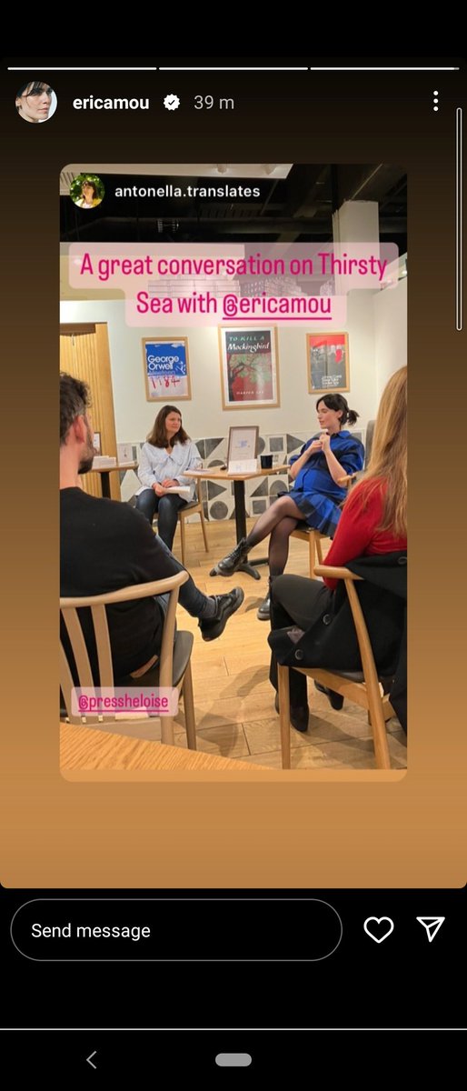 📚We had an amazing week with <a href="/ericamou/">Erica Mou</a> in <a href="/vocebooks/">Voce Books</a> <a href="/WstonesKingston/">Waterstones Kingston</a> and <a href="/MargateBookie/">MargateBookie</a> 📚

Thirsty Sea keeps stealing people's hearts 🩷❤️

<a href="/BhamLitFest/">Birmingham Lit Fest</a> <a href="/botsford_cla/">Clarissa Botsford</a> <a href="/Read_WIT/">#womenintranslation</a> #ThirstySea <a href="/WarwickPrizeWiT/">Warwick Prize for Women in Translation</a> <a href="/womenwritersnet/">Women Writers Network</a>