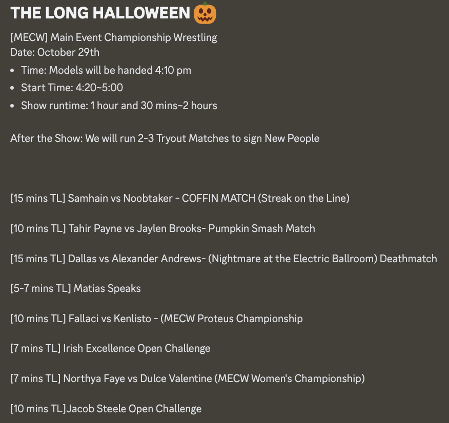 Main Event Championship Wrestling tweet media