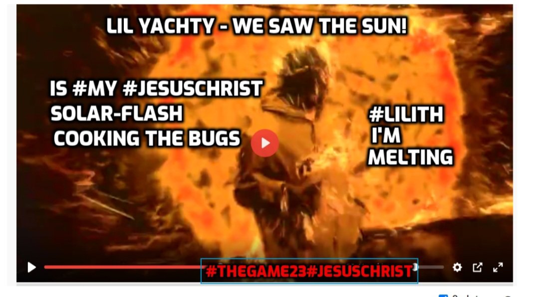 n3v3rendinstory's tweet photo. https://t.co/R6pWlapf37

LIL YATTY WE SAW THE SUN , JESUS CHRIST SOLARFLASHH COOKING THE BUGS

#Thegame23 #cicada3301 #ctf007 #jesuschrist #solarflash https://t.co/9Hot5Xmp4S
