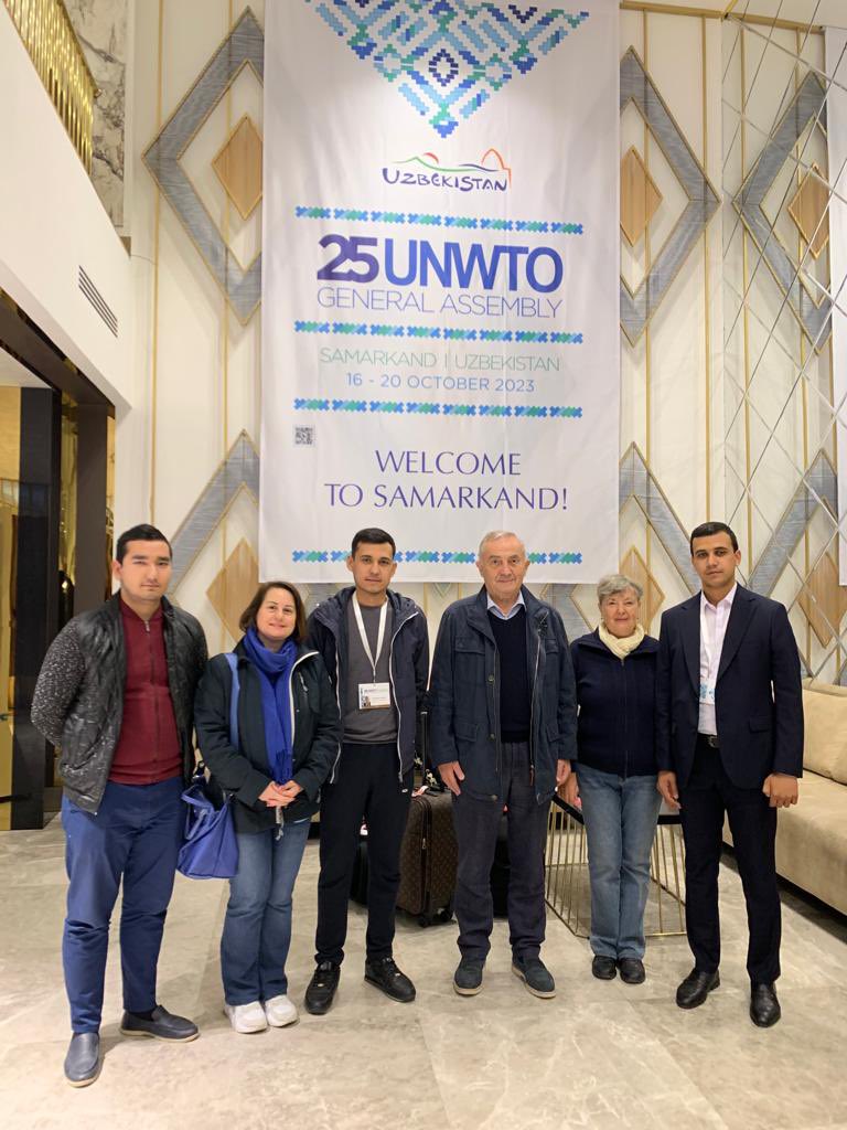 Had a great week with @BSECorg Secretary General Lazăr Comănescu and Executive Manager Ms. Rositsa Stoeva during the #25UNWTOGA in Samarkand. See you very soon again in our lovely Uzbekistan! 

#UNWTO #Samarkand