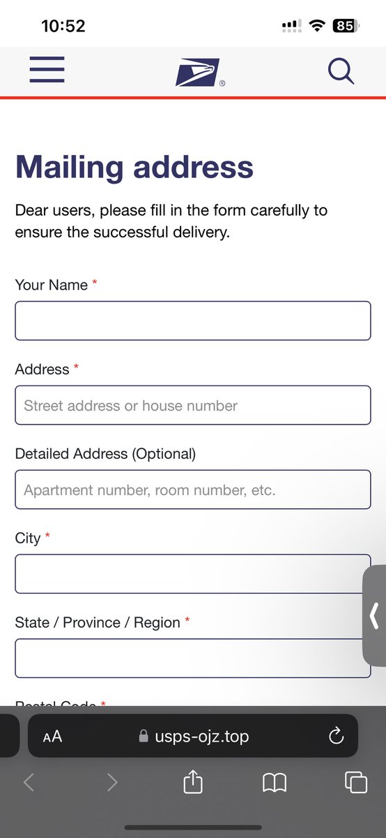 Vince_131's tweet photo. @USPS  Hey USPS! Is this message from you? https://t.co/TpL9vEbwzn