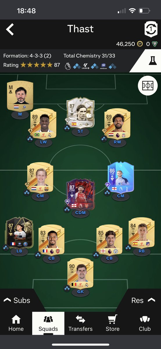 Thast03's tweet photo. @FUT_Rory No money spent https://t.co/7SE7Q6jX20
