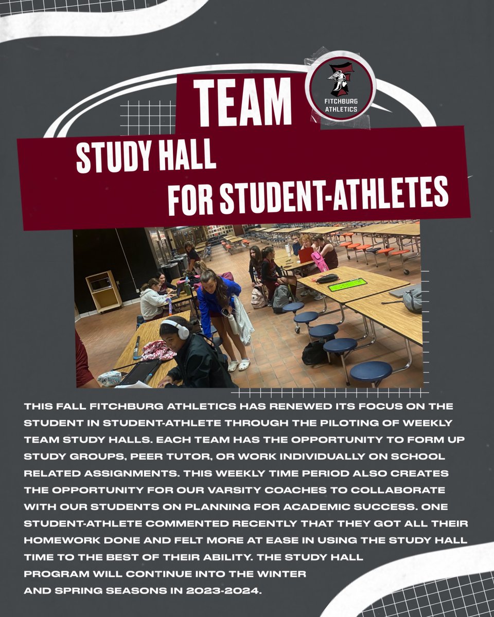STUDENT-ATHLETE SPOTLIGHT - FALL 2023 - TEAM STUDY HALLS 📚 📝 - A SPECIAL THANK YOU TO OUR STUDENT-ATHLETES &amp; COACHES FOR NAVIGATING THIS PILOT PROGRAM LIKE OUR RED &amp; GRAY FIELD HOCKEY 🏑 TEAM PICTURED  ⬇️ LEARN MORE BELOW ⬇️