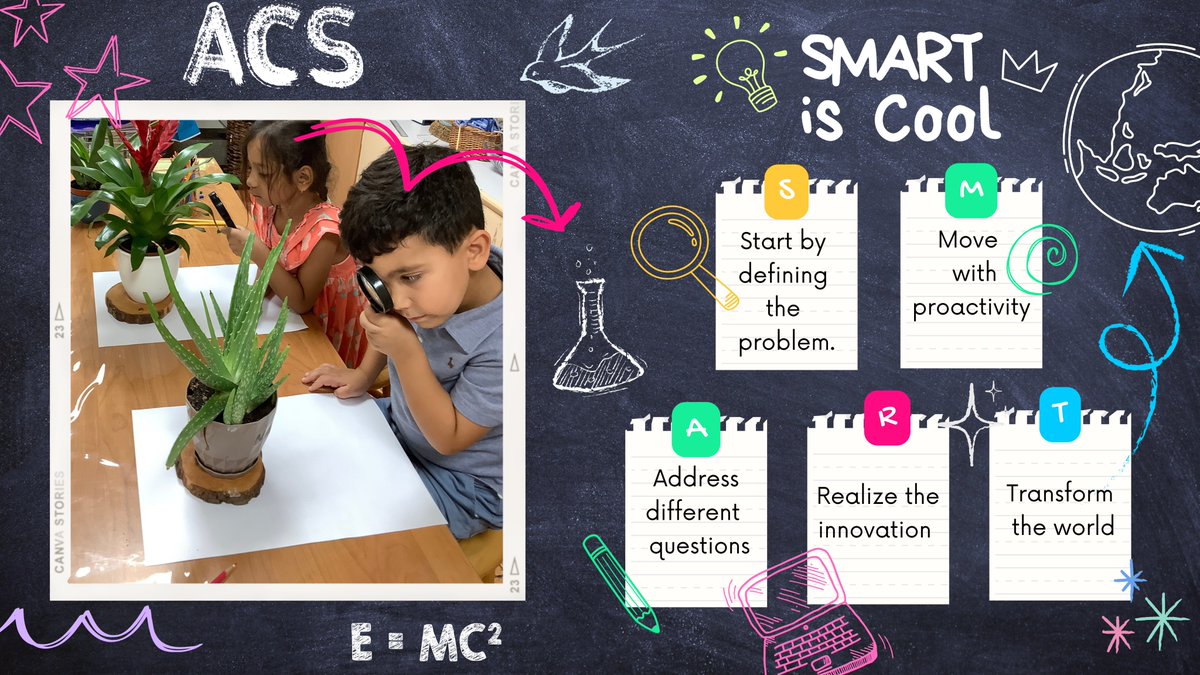 At ACS, we foster critical thinking and help our students build their self-esteem through self-expression and sharing their ideas and creative solutions. #smartiscool #smartiscoolday #becauseweareACS #STEAMeducation #creativity #reggioemilia #makerspace #innovation