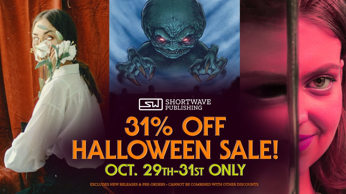 Heads up! One week from today we will be slashing prices for our biggest sale yet!

31% off all print books and chapbooks! Excluding:
• pre-orders
• new releases (fewer than 90 days old)
• already discounted bundles

Exclusive sale link posted Oct 29th here/in our newsletter!