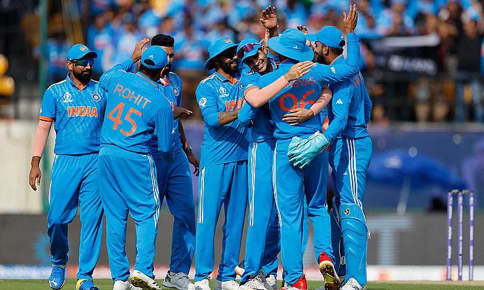 Gona Venkata Vidhya Sagar (@vidhya_gona) on Twitter photo Huge congratulations to #TeamIndia on their stunning 5th consecutive win in #CWC2023! ๐ฎ๐ณ <a href="/MdShami11/">๐ธ๐๐๐๐๐๐๐ ๐๐๐๐๐</a>'s 5-wicket haul, <a href="/imVkohli/">Virat Kohli</a>'s and <a href="/imjadeja/">Ravindrasinh jadeja</a>โs brilliant batting anchored the victory.
Rohith Sharma Said โJob Not Yet Doneโ
Lets Hope Continue This Momentum ๐
#ICCCricketWorldCup Huge congratulations to #TeamIndia on their stunning 5th consecutive win in #CWC2023! ๐ฎ๐ณ <a href="/MdShami11/">๐ธ๐๐๐๐๐๐๐ ๐๐๐๐๐</a>'s 5-wicket haul, <a href="/imVkohli/">Virat Kohli</a>'s and <a href="/imjadeja/">Ravindrasinh jadeja</a>โs brilliant batting anchored the victory.
Rohith Sharma Said โJob Not Yet Doneโ
Lets Hope Continue This Momentum ๐
#ICCCricketWorldCup