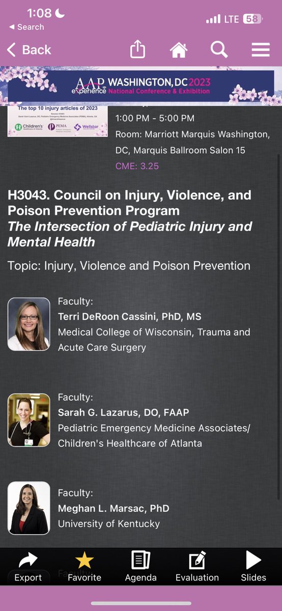 Come join me at 4p at #aapexperience at the Marriott marquis in DC salon 15. So grateful to talk about #injuryprevention!