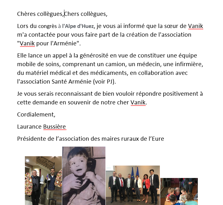 LauranceBu's tweet photo. VANIK POUR L'ARMENIE A PARTAGER !
#journaliste #arménie #macommuneestutiles https://t.co/ql6OkKZleS