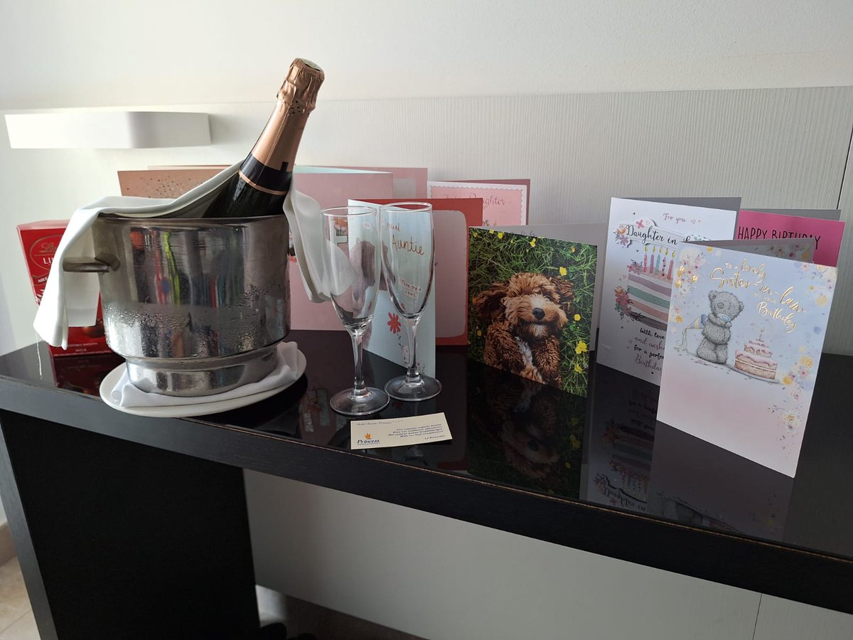 <a href="/PrincessHotels/">Princess Hotels</a>  Thankyou for the lovely birthday surprise! Hotel Taurito Princess 🍾🥂