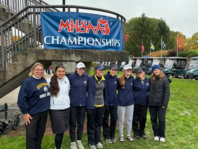 Congratulations to the 2023 Oxford Girls Varsity Golf team! They finished the MHSAA state tournament in 7th place! It has been a historic season! <a href="/athletic_oxford/">Oxford Athletics</a> <a href="/MIGCAHSGOLF/">MIGCA</a> <a href="/MIPrepZone/">MIPrepZone</a> <a href="/OCSWildcats/">Oxford Community Schools</a>