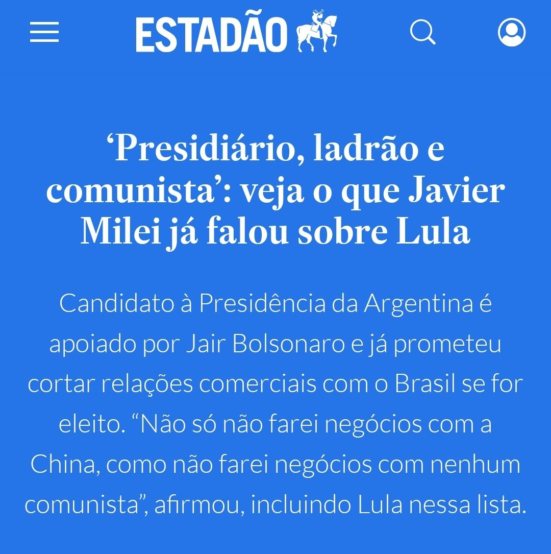 CamargoDireita's tweet photo. Javier Milei me representa. Força, Argentina! Nunca foi tão fácil fazer a coisa certa. https://t.co/OWiPBEr8cF