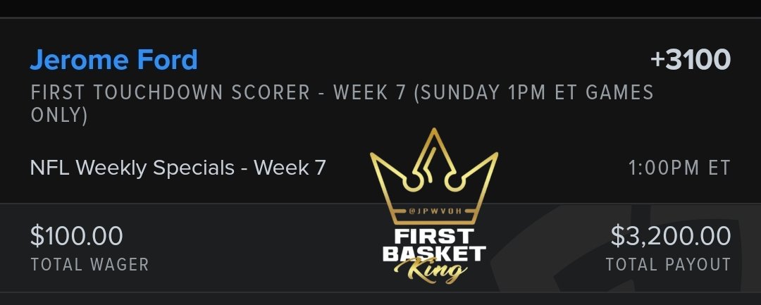 JPWVOH's tweet image. BACK TO BACK WEEKS OFF FIRST TD OF THE DAY! FORD +3100! @BTBSupport #FirstEverythingKing  #GamblingTwitter #GamblingX 

Whop.com/beat-the-books