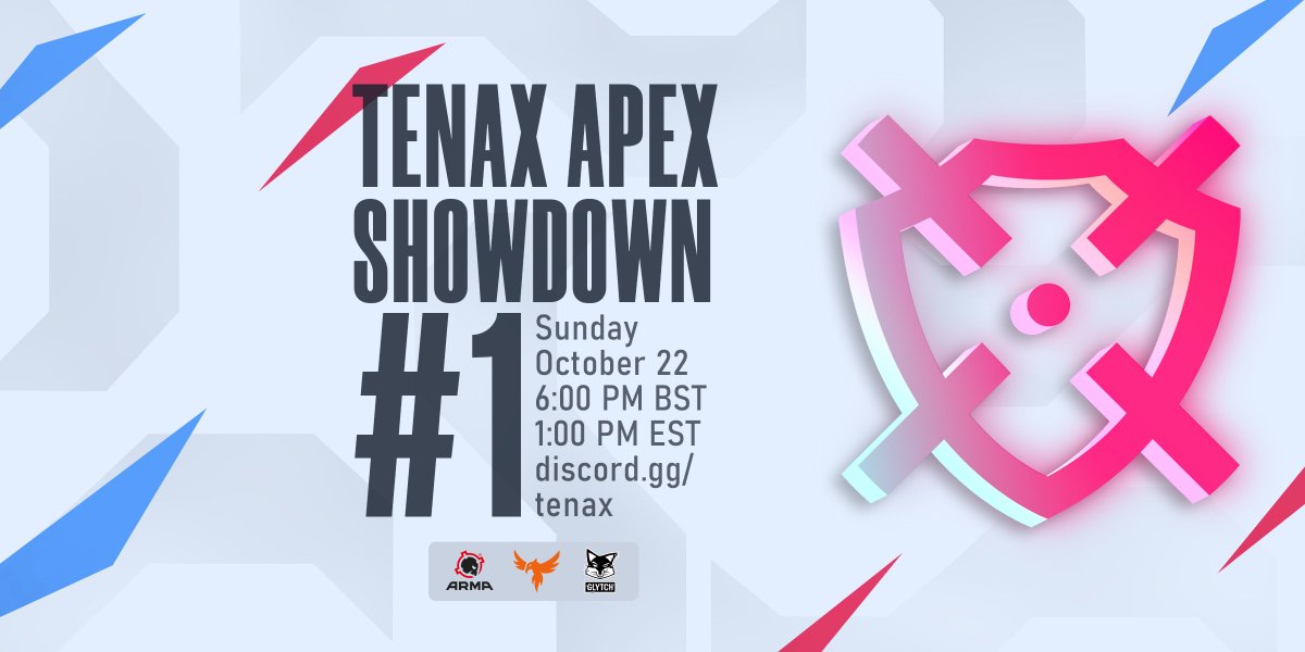 tenaxgg's tweet photo. Tenax Apex Showdown is starting in 10 minutes! Tune in to https://t.co/9HKcHa5tcO to watch our community duke it out in this casual tourney hosted by @tenaxgg 

Casters: @NViking78 @Orinath1 https://t.co/gvbBuOpyTZ