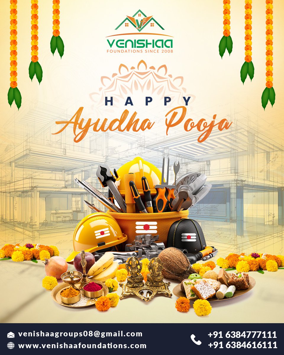 venishaa_f's tweet photo. Happy Ayudha Pooja

6384777111 / 6384616111

#happyayudhapooja #venishaafoundations #gypsumplaster #buildingmaterials #construction #architecture #interiordesign #building #design #contractor #buildingsupplies #concrete #constructionmaterials #engineering #granite https://t.co/RmWjHnOL0C