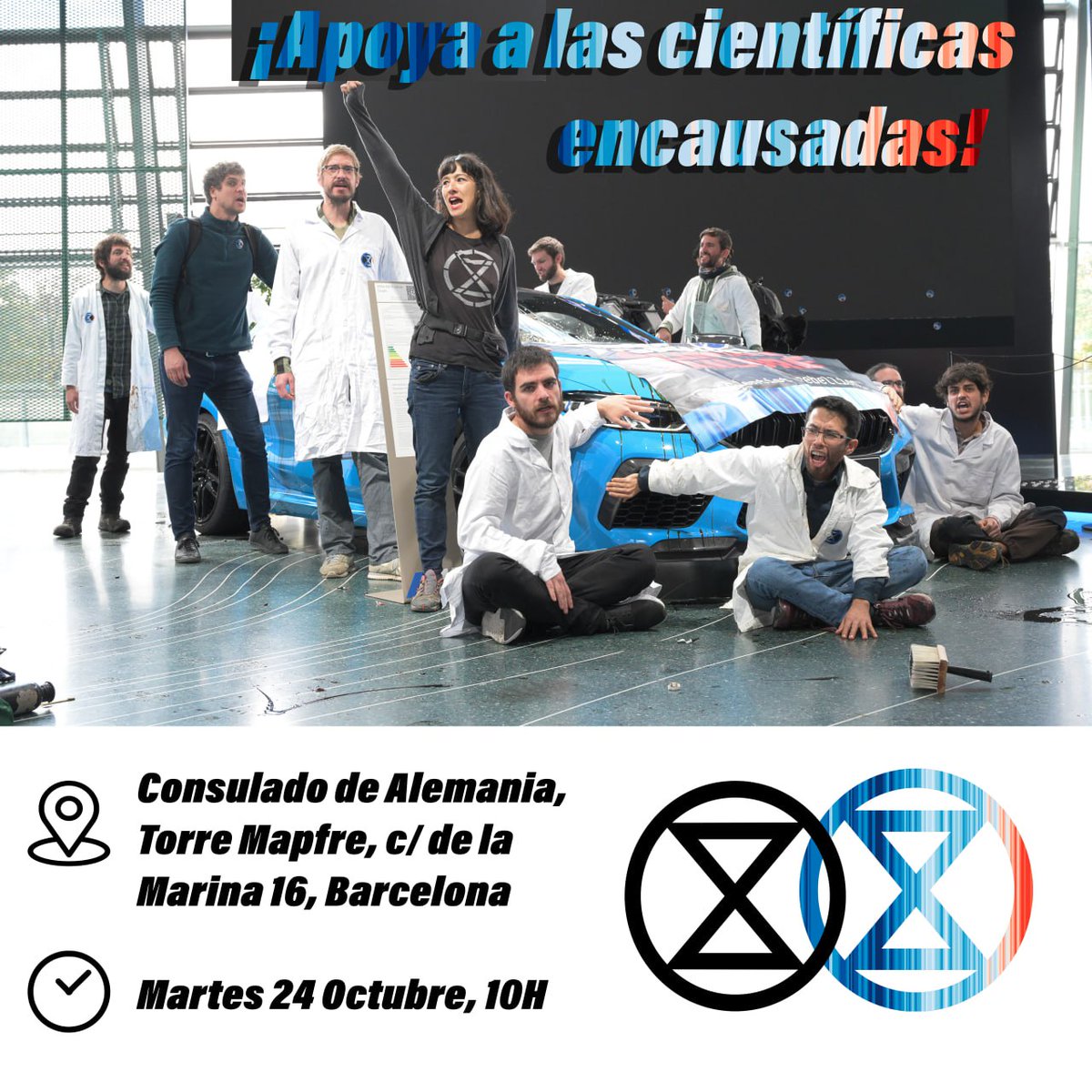 🌍✊ #DefensaPlanetaALaBanqueta 🚨 Activistes científiques compareixen a Alemanya en el Dia Internacional contra el Canvi Climàtic. Encetem un fil sobre la lluita pel medi ambient i la criminalització de la protesta pacífica.

#DíaInternacionalCanviClimàtic #JusticiaAmbiental