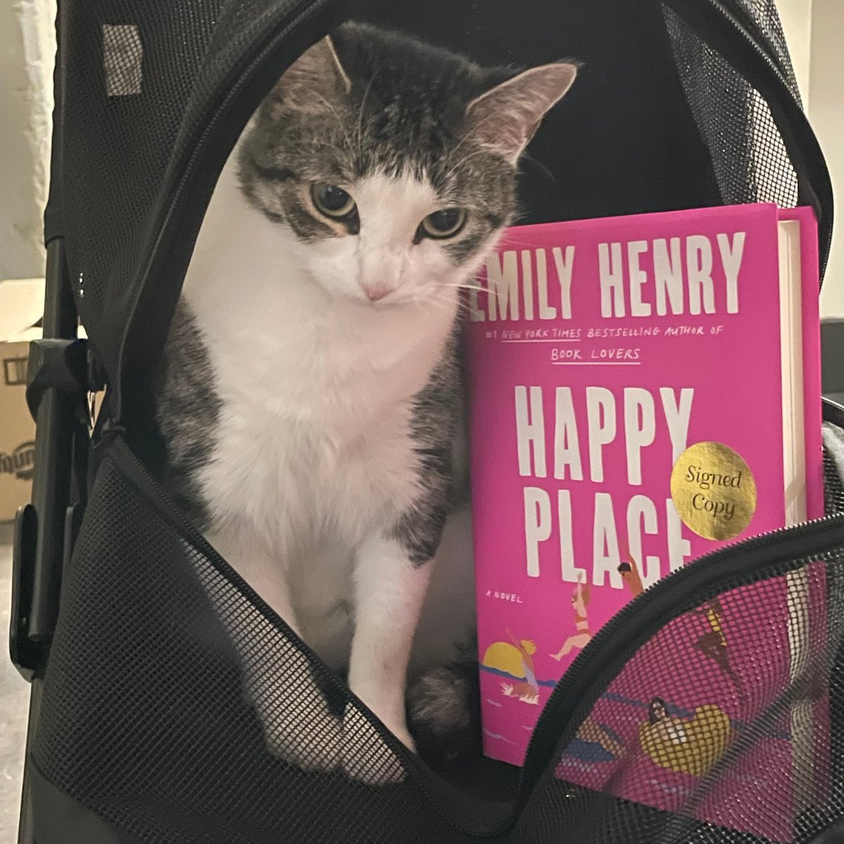 FountainBkstore's tweet photo. Cali is showing off her signed copy of from one of our all-time fave romance authors, Emily Henry! Whether you want a beach read, a cozy fall book, or anything in between, we have it for you! https://t.co/QmUxjTHj53 #CatOber #shoplocalrva #contest #EmilyHenry #bookrecs https://t.co/US4HmLfMMA