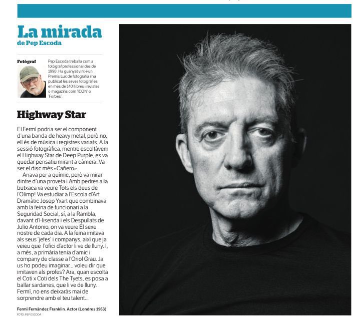 Deixar-te retratar per <a href="/pepescoda/">Pep Escoda</a> és garantia de que que no et farà una simple fotografia. Si els ulls són el reflex de l’ànima, res millor que una mirada per despullar-la públicament…